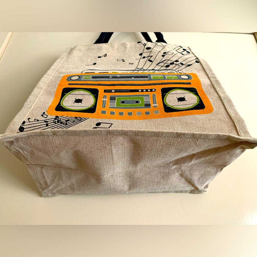 Jute Cotten Shopping Bag - Picture 2 of 5